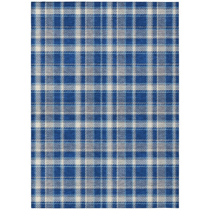 Addison Rugs Still Bloom Blue Washable Indoor-Outdoor Rug