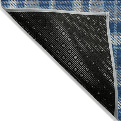 Addison Rugs Still Bloom Blue Washable Indoor-Outdoor Rug