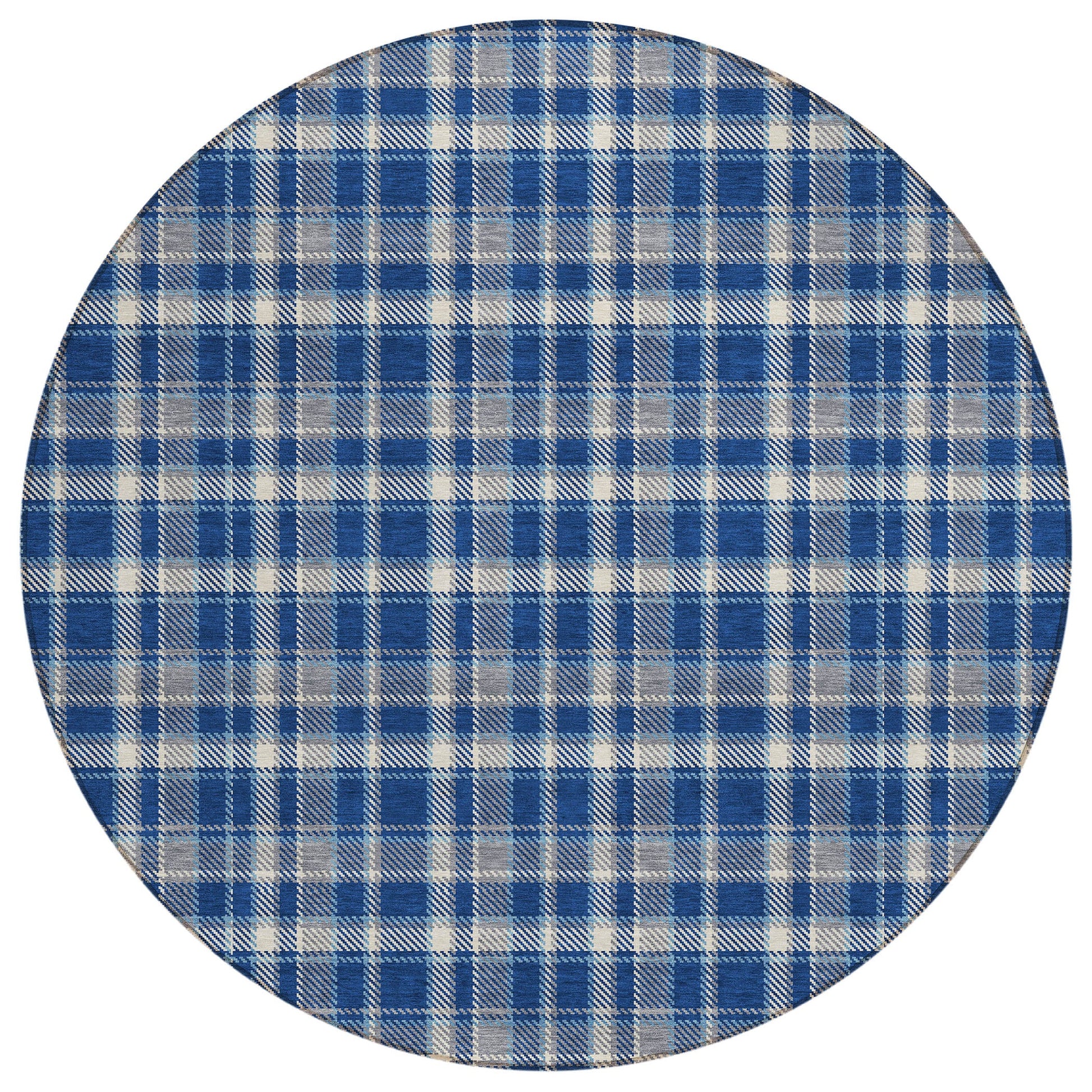 Addison Rugs Still Bloom Blue Washable Indoor-Outdoor Rug