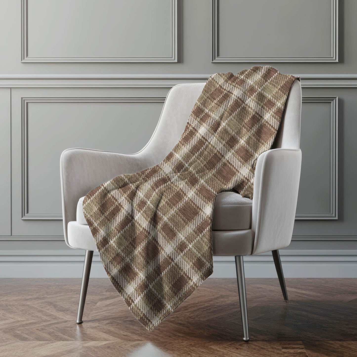 Addison Rugs Still Bloom Brown Washable Indoor-Outdoor Rug