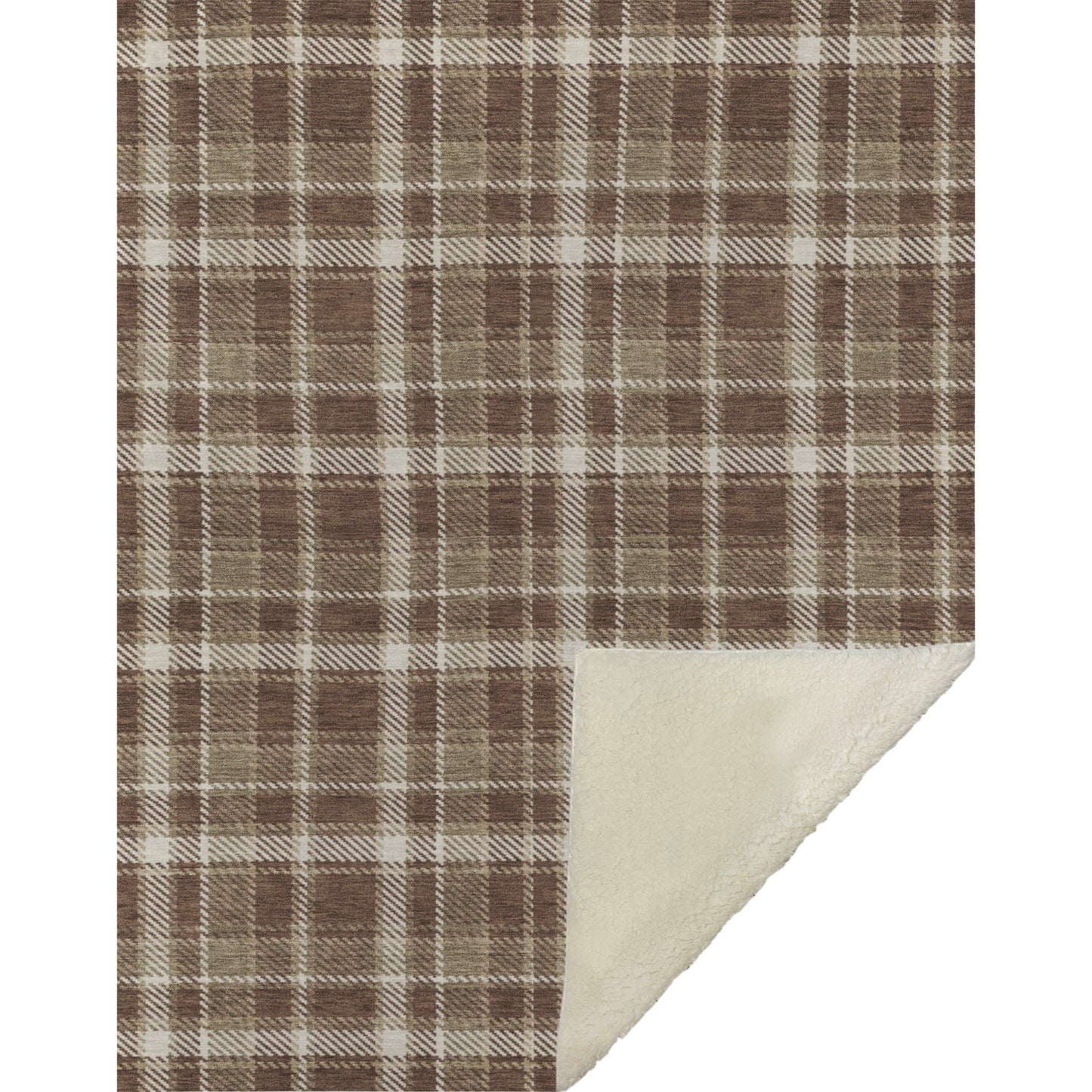 Addison Rugs Still Bloom Brown Washable Indoor-Outdoor Rug