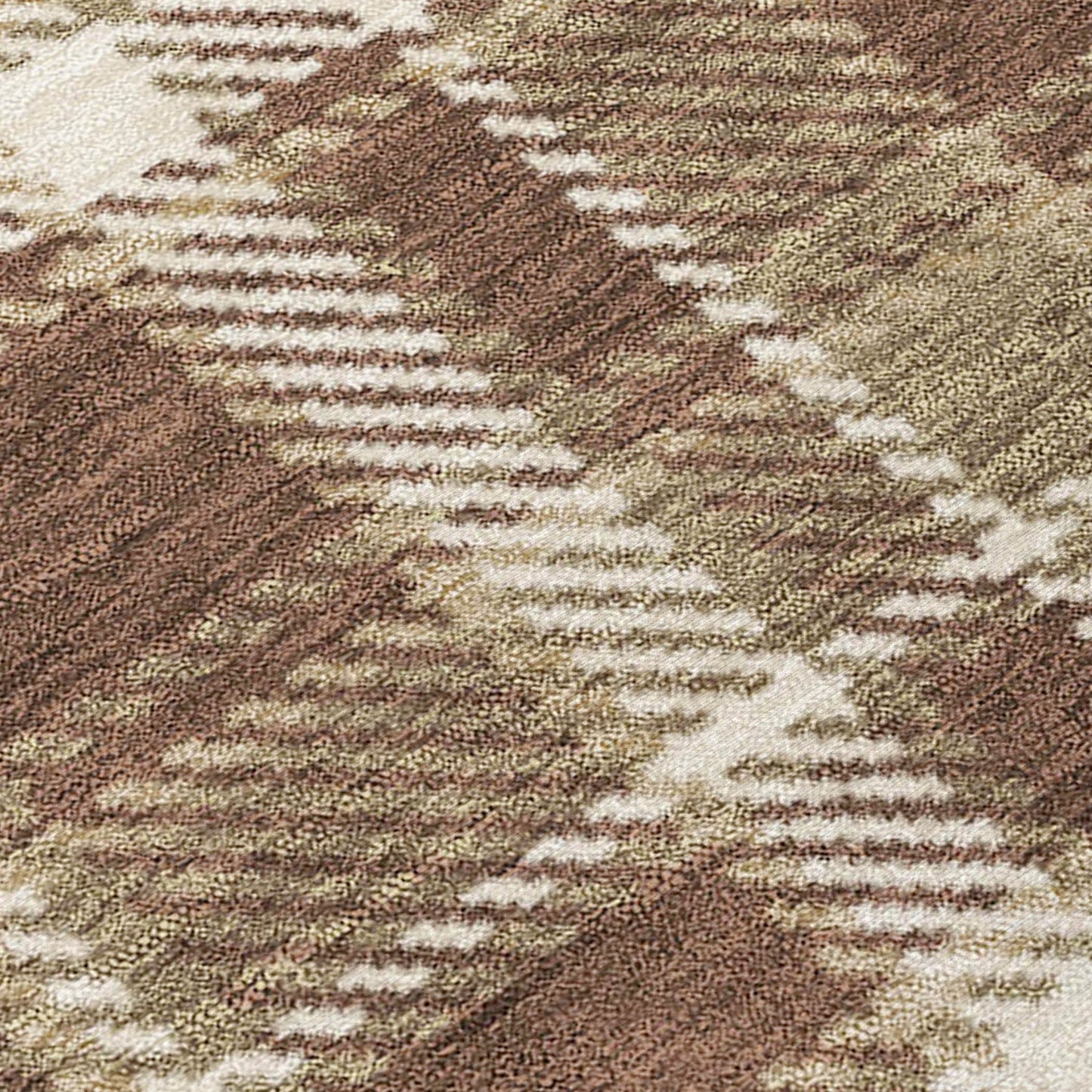 Addison Rugs Still Bloom Brown Washable Indoor-Outdoor Rug