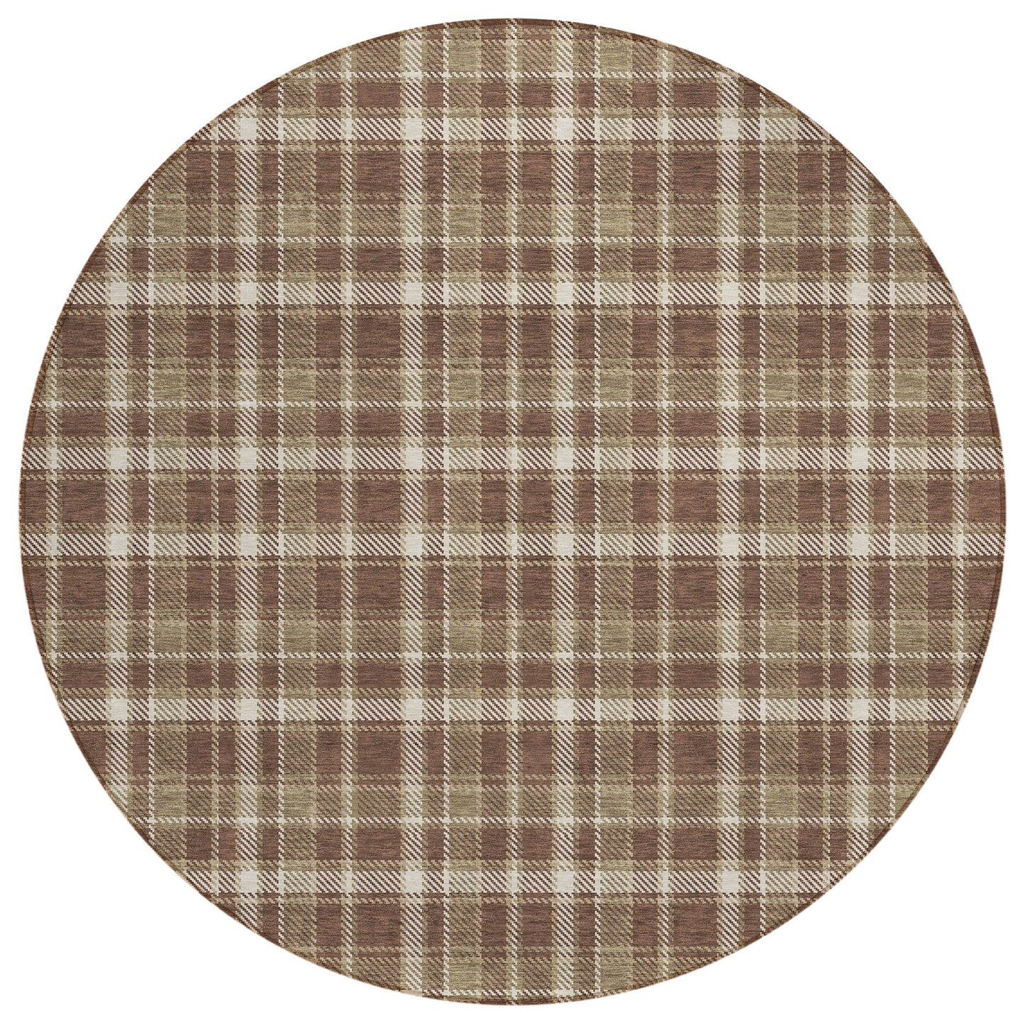 Addison Rugs Still Bloom Brown Washable Indoor-Outdoor Rug
