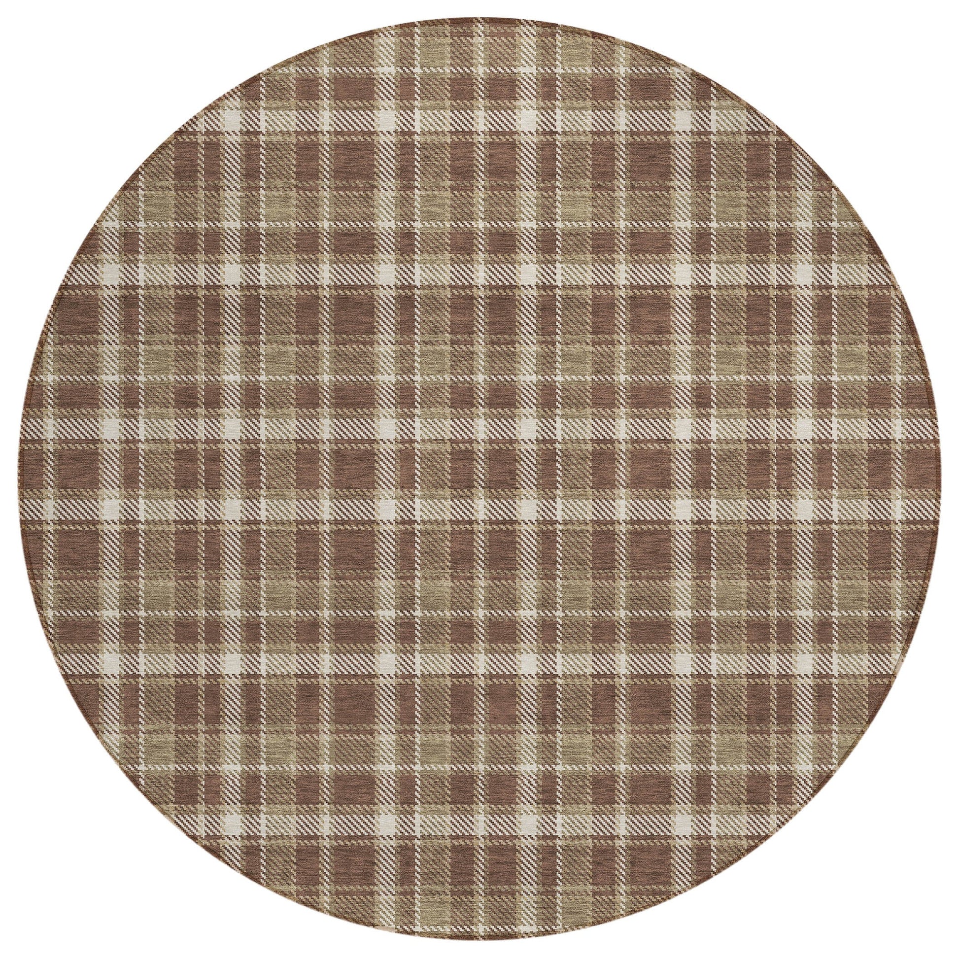 Addison Rugs Still Bloom Brown Washable Indoor-Outdoor Rug