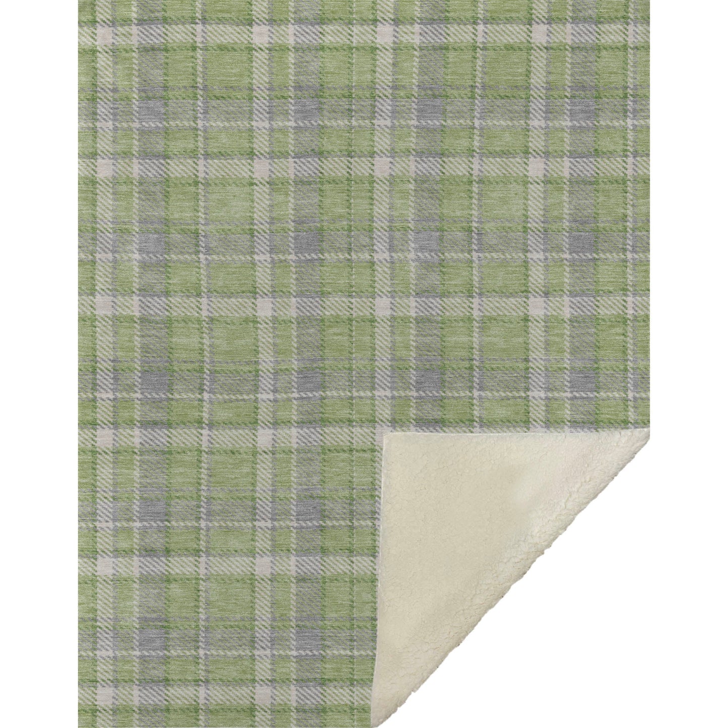 Addison Rugs Still Bloom Green Washable Indoor-Outdoor Rug