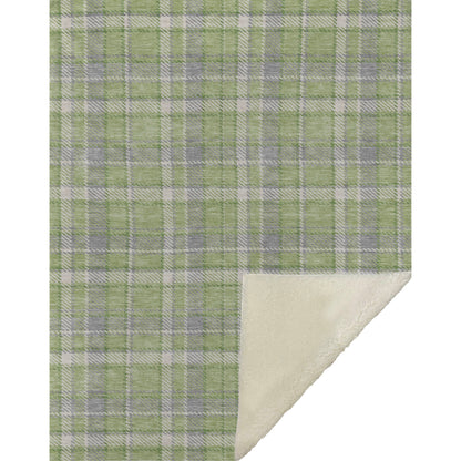 Addison Rugs Still Bloom Green Washable Indoor-Outdoor Rug