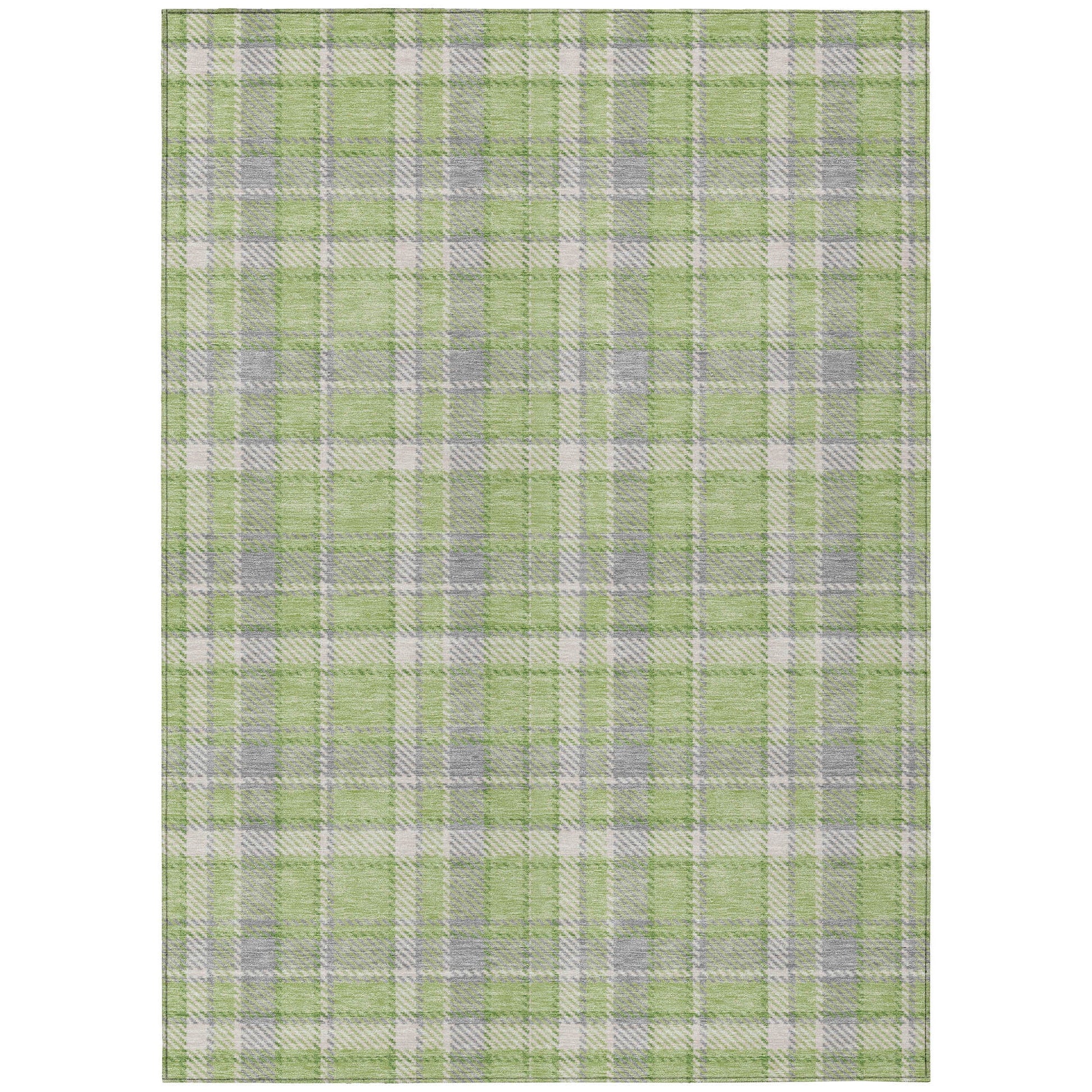 Addison Rugs Still Bloom Green Washable Indoor-Outdoor Rug