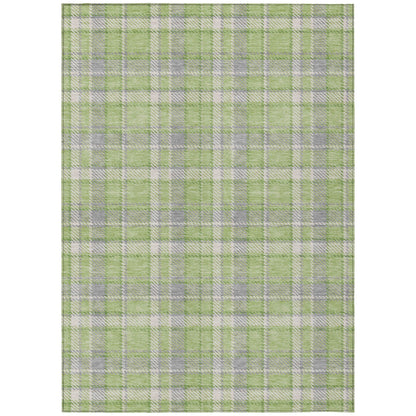 Addison Rugs Still Bloom Green Washable Indoor-Outdoor Rug