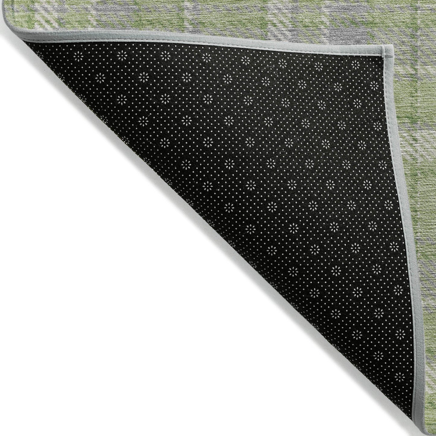 Addison Rugs Still Bloom Green Washable Indoor-Outdoor Rug