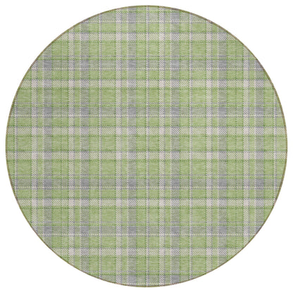 Addison Rugs Still Bloom Green Washable Indoor-Outdoor Rug