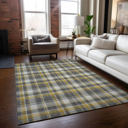 Addison Rugs Still Bloom Grey Washable Indoor-Outdoor Rug