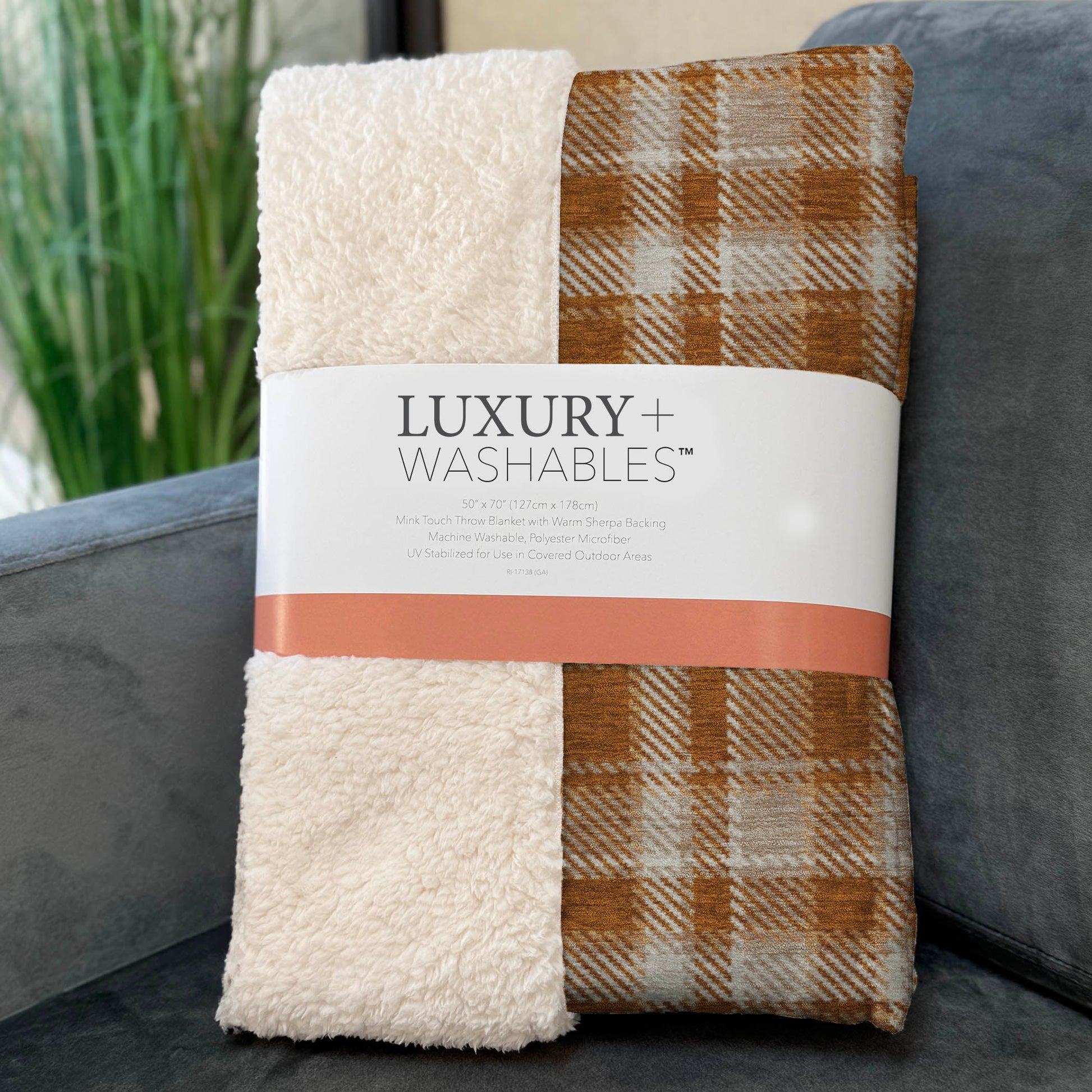 Addison Rugs Still Bloom Orange Washable Indoor-Outdoor Rug