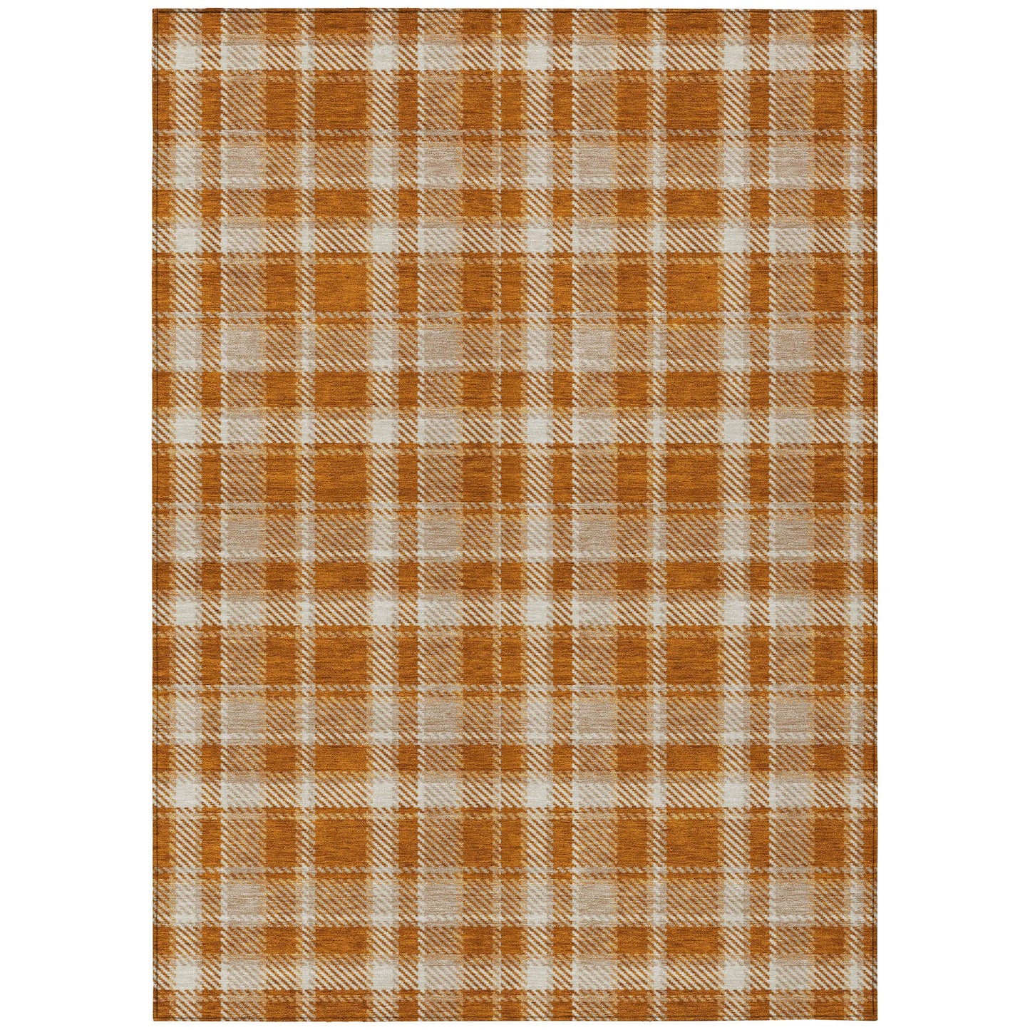 Addison Rugs Still Bloom Orange Washable Indoor-Outdoor Rug