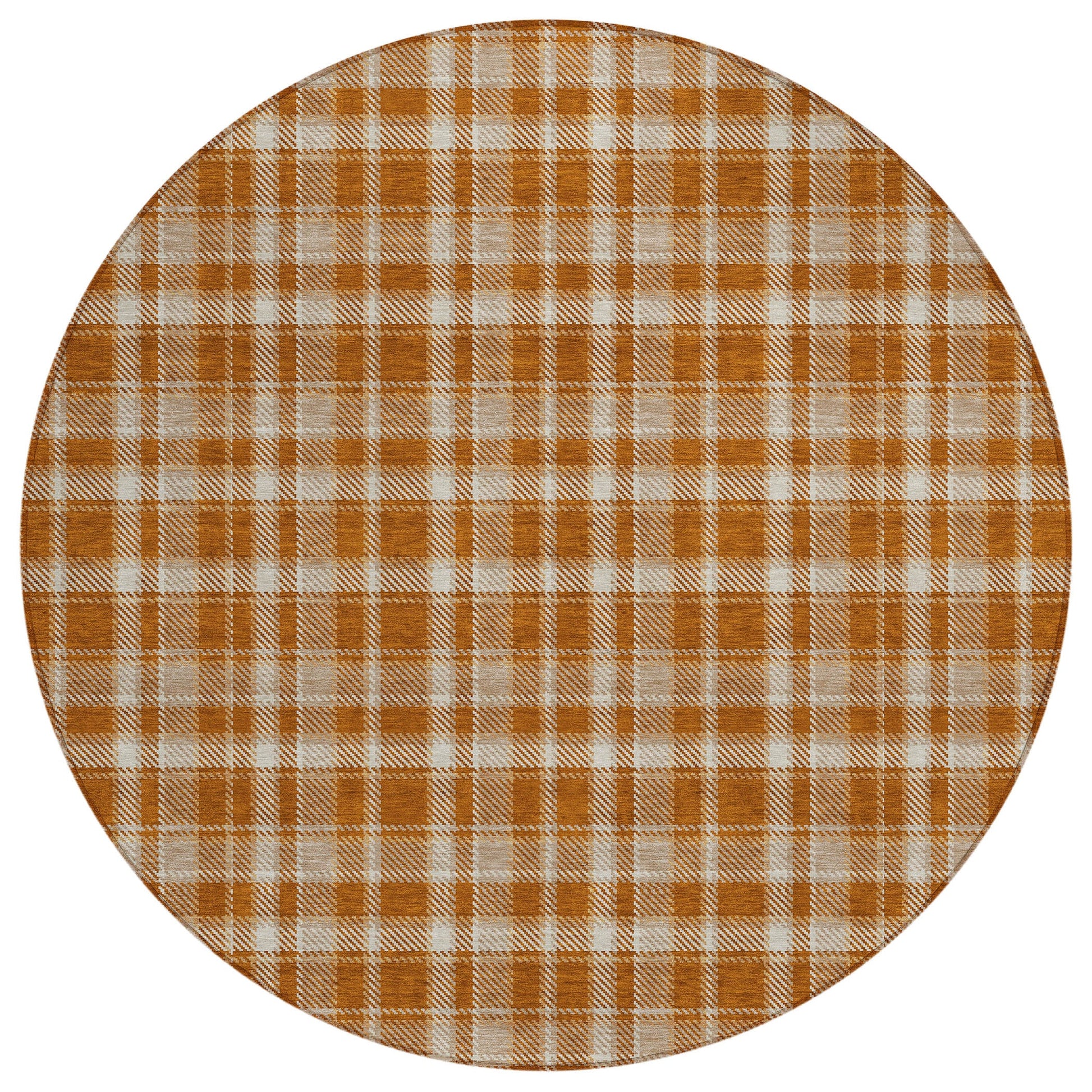 Addison Rugs Still Bloom Orange Washable Indoor-Outdoor Rug