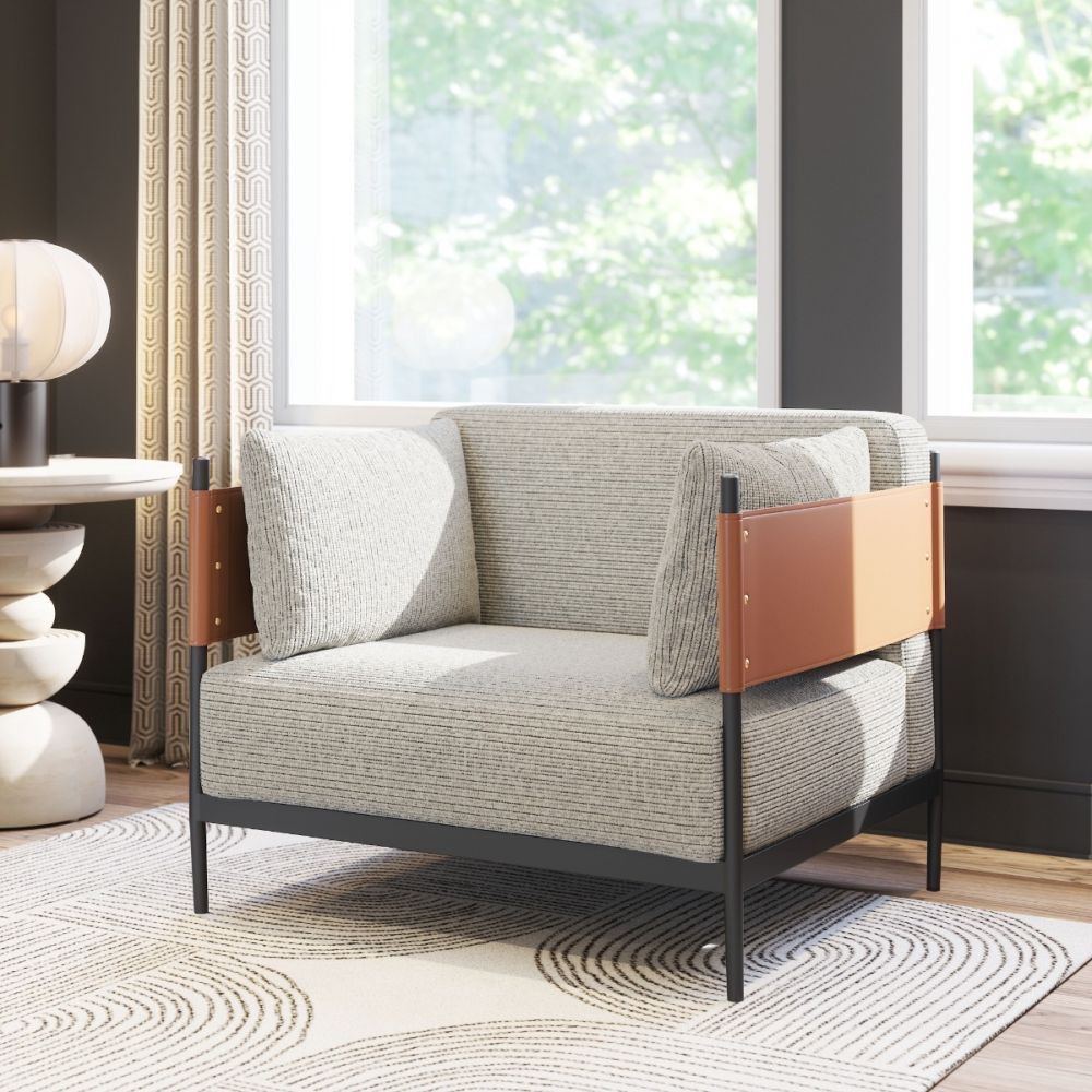Zuo Modern Stirbe Faux Leather Armchair