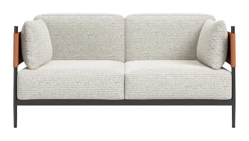 Zuo Modern Stirbe Faux Leather Loveseat