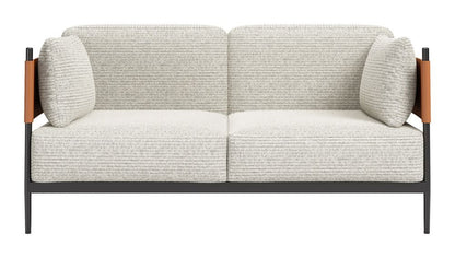 Zuo Modern Stirbe Faux Leather Loveseat
