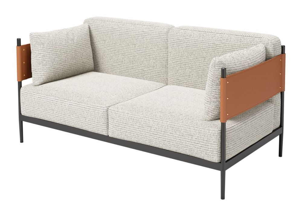 Zuo Modern Stirbe Faux Leather Loveseat