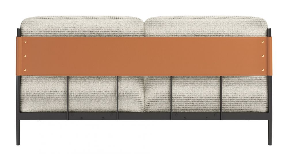 Zuo Modern Stirbe Faux Leather Loveseat