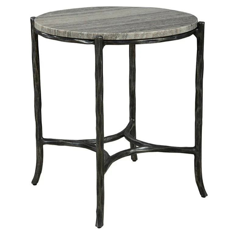 Furniture Classics Stonewall Marble Topped Round End Table