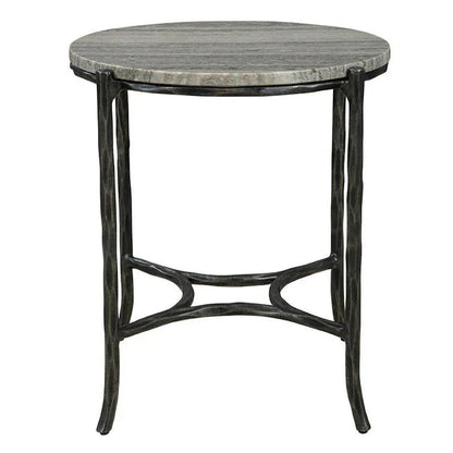 Furniture Classics Stonewall Marble Topped Round End Table