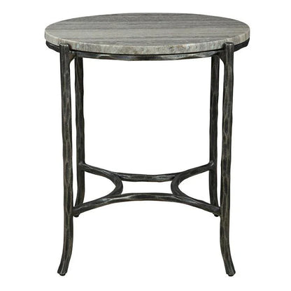 Furniture Classics Stonewall Marble Topped Round End Table