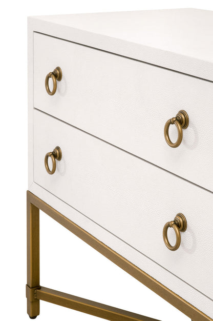 Strand Shagreen 2-Drawer Nightstand-Nightstands-Essentials For Living-Sideboards and Things