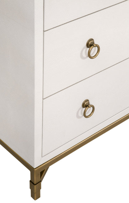 Strand Shagreen 6-Drawer Double Dresser-Dressers-Essentials For Living-Sideboards and Things