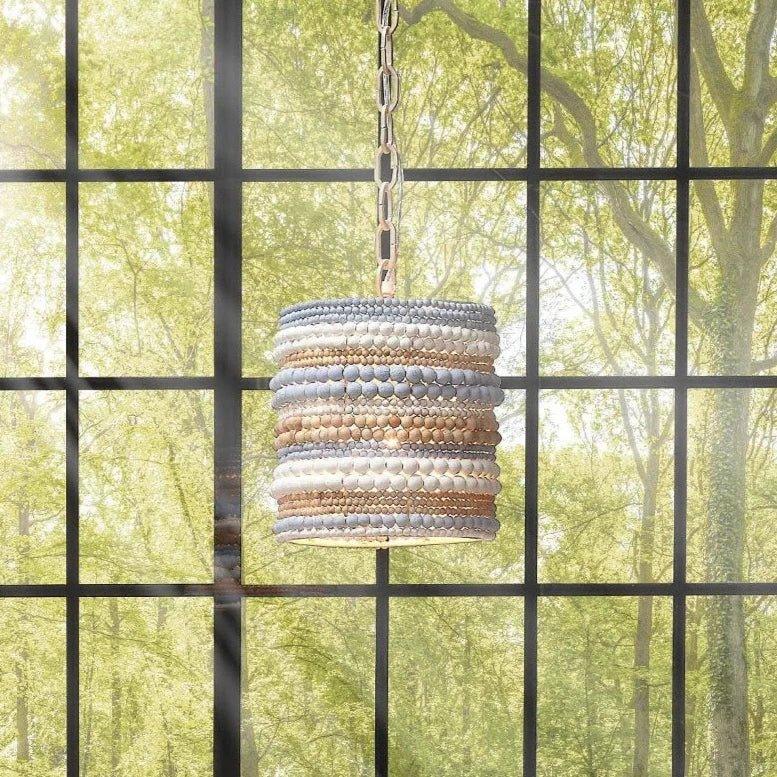 Strand Wood Beaded Pendant - LOOMLAN - Jamie Young - Pendants