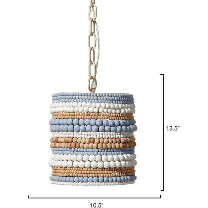 Strand Wood Beaded Pendant - LOOMLAN - Jamie Young - Pendants