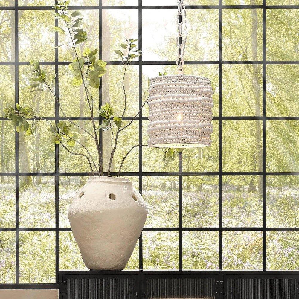 Strand Wood Beaded Pendant - LOOMLAN - Jamie Young - Pendants