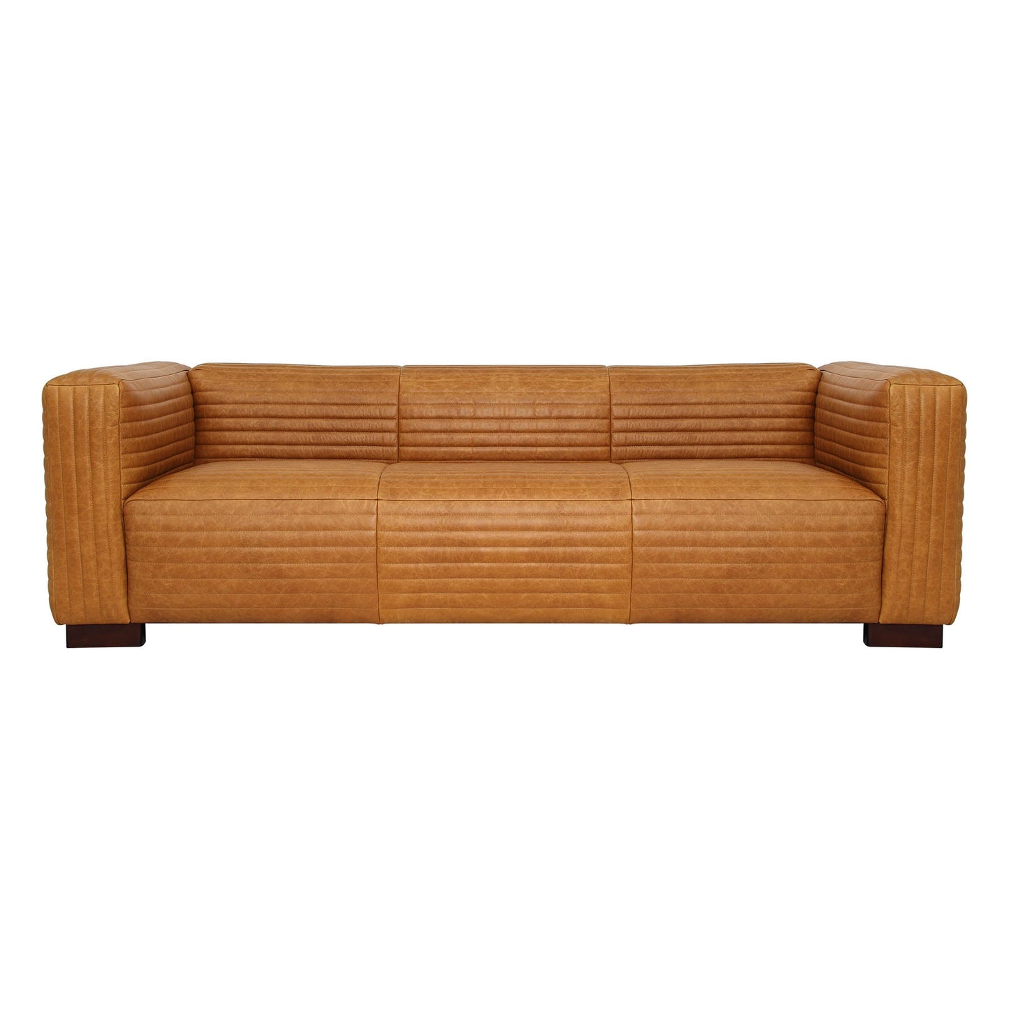 Strata Rich Brown Leather Sofa