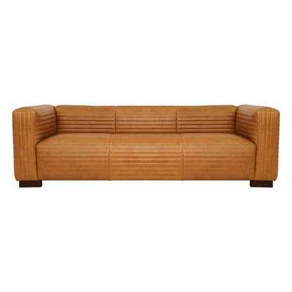 Strata Rich Brown Leather Sofa