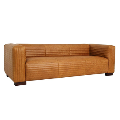 Strata Rich Brown Leather Sofa