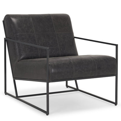 Stratton Genuine Leather Accent Chair