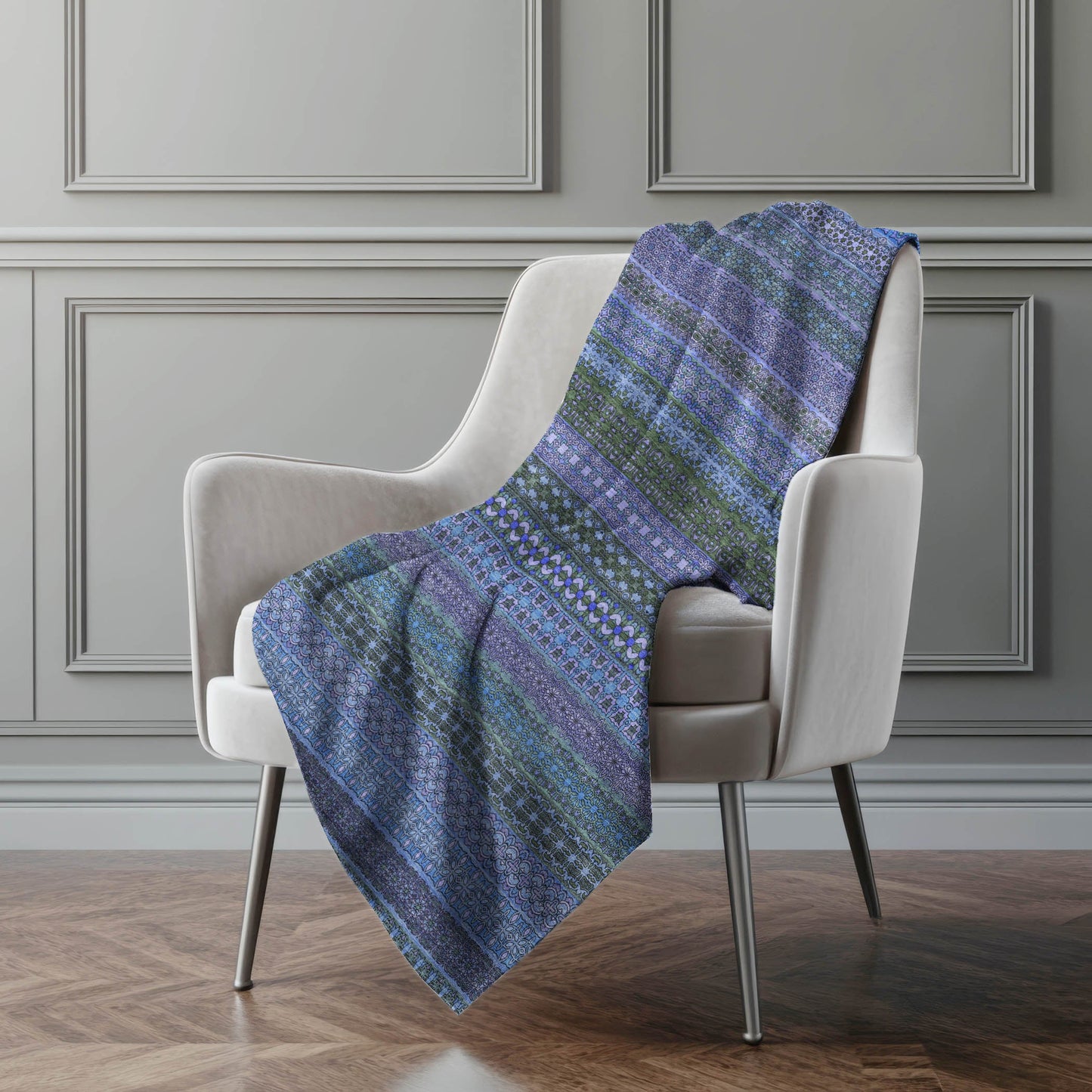 Addison Rugs Stripes Blue Washable Indoor-Outdoor Rug