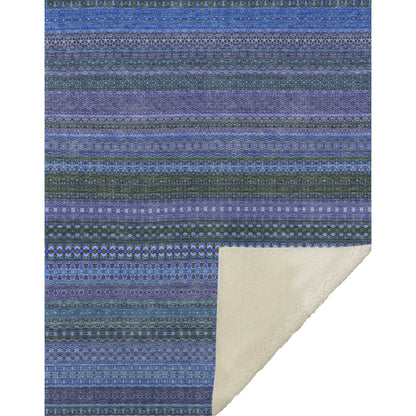 Addison Rugs Stripes Blue Washable Indoor-Outdoor Rug