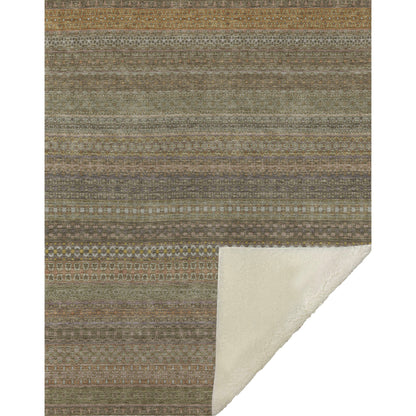 Addison Rugs Stripes Brown Washable Indoor-Outdoor Rug