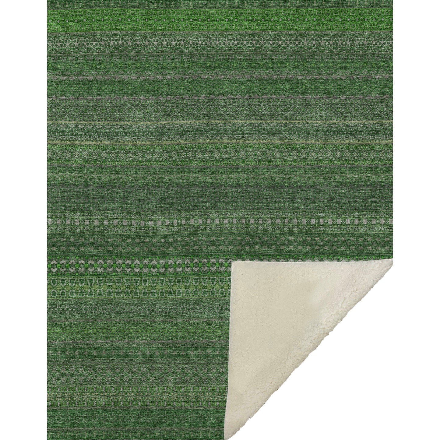 Addison Rugs Stripes Fern Washable Indoor-Outdoor Rug
