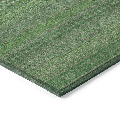 Addison Rugs Stripes Fern Washable Indoor-Outdoor Rug