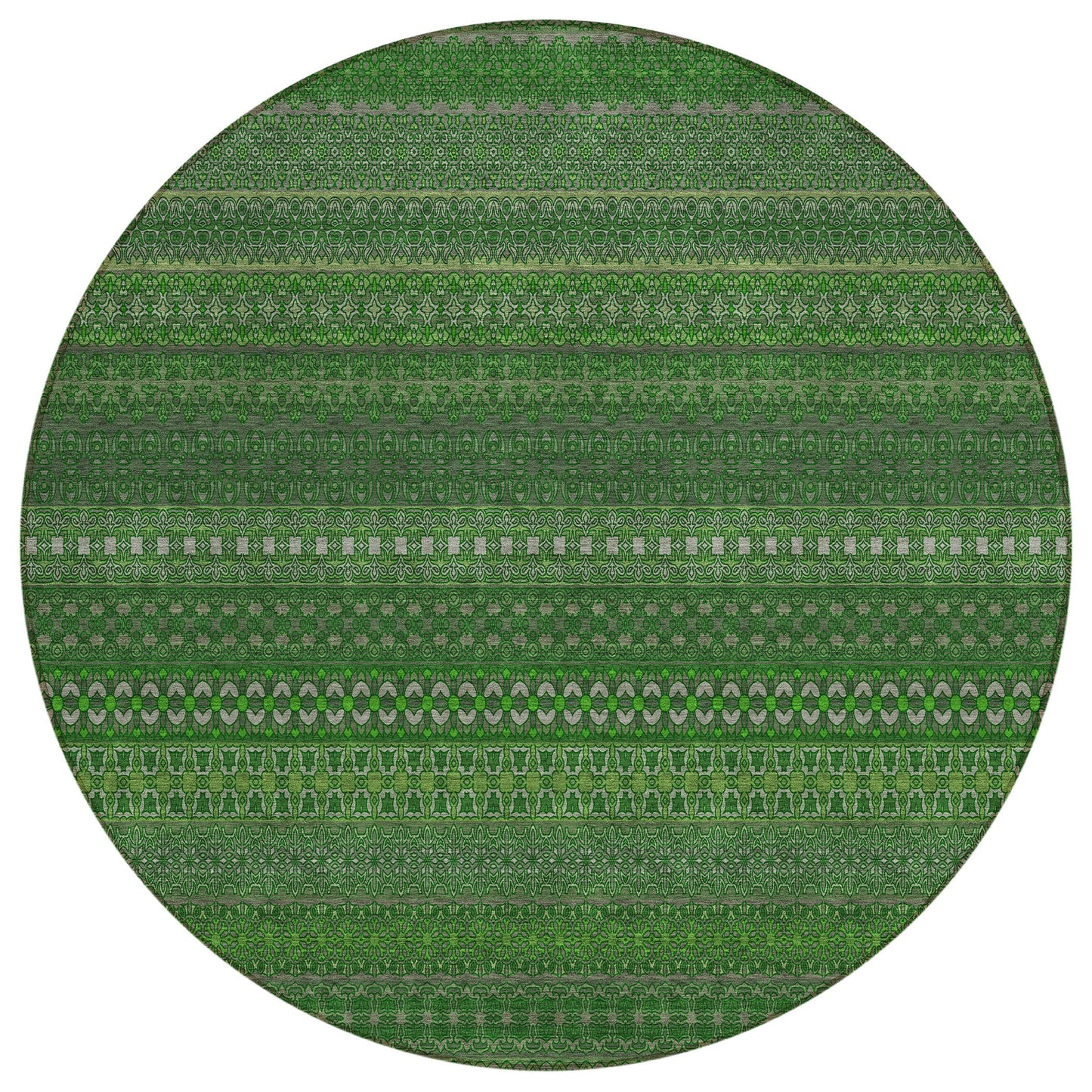 Addison Rugs Stripes Fern Washable Indoor-Outdoor Rug