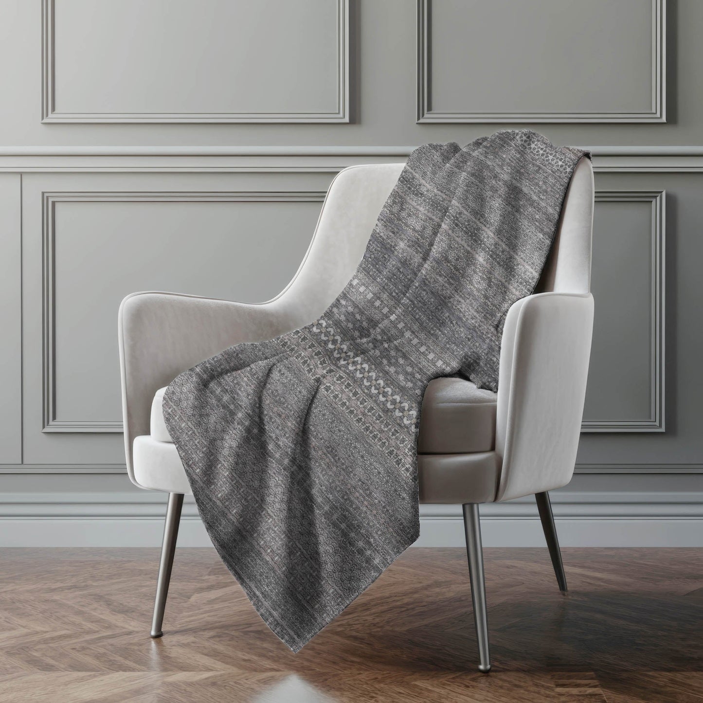 Addison Rugs Stripes Grey Washable Indoor-Outdoor Rug