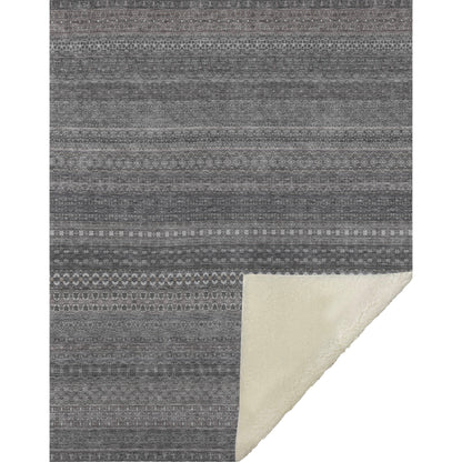 Addison Rugs Stripes Grey Washable Indoor-Outdoor Rug
