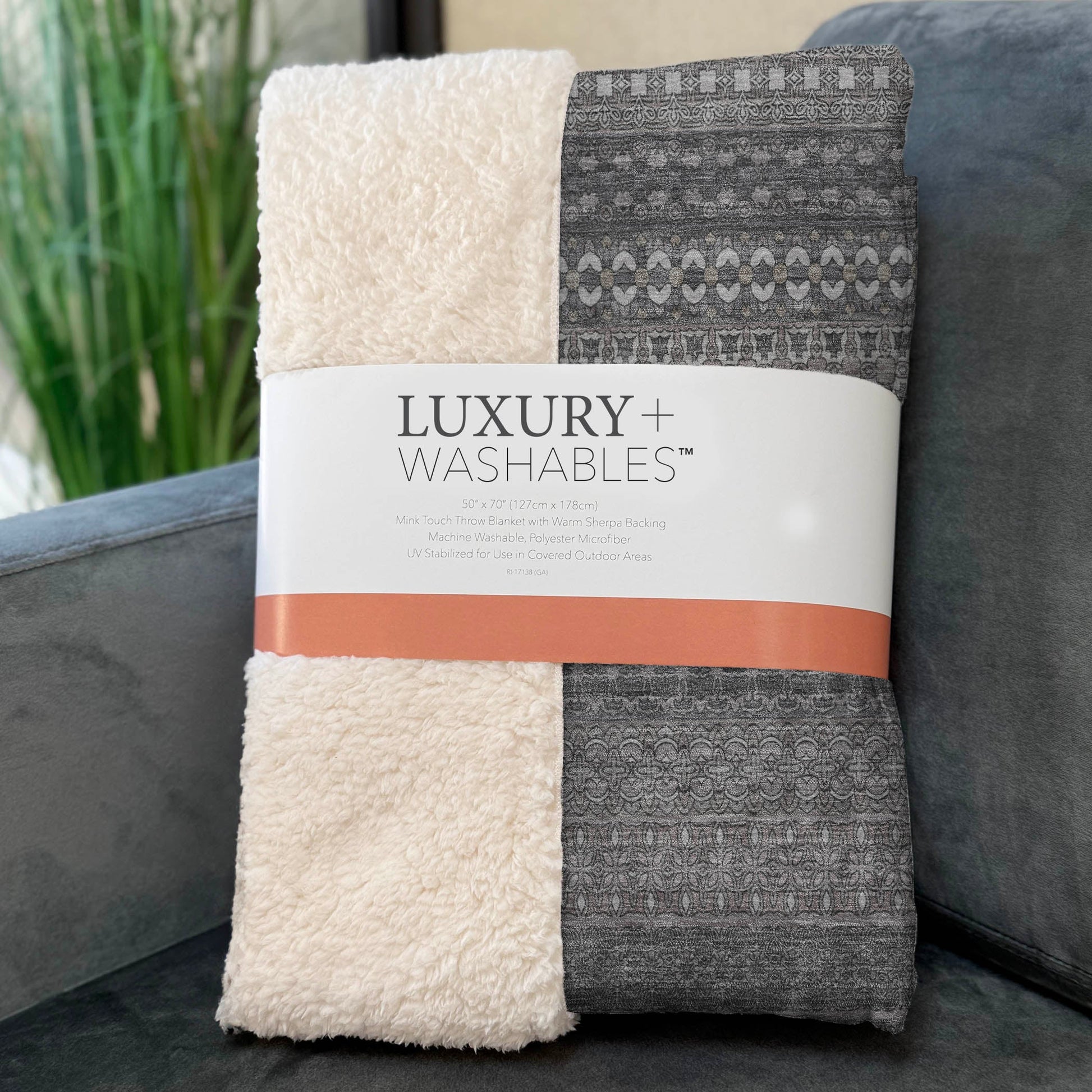 Addison Rugs Stripes Grey Washable Indoor-Outdoor Rug