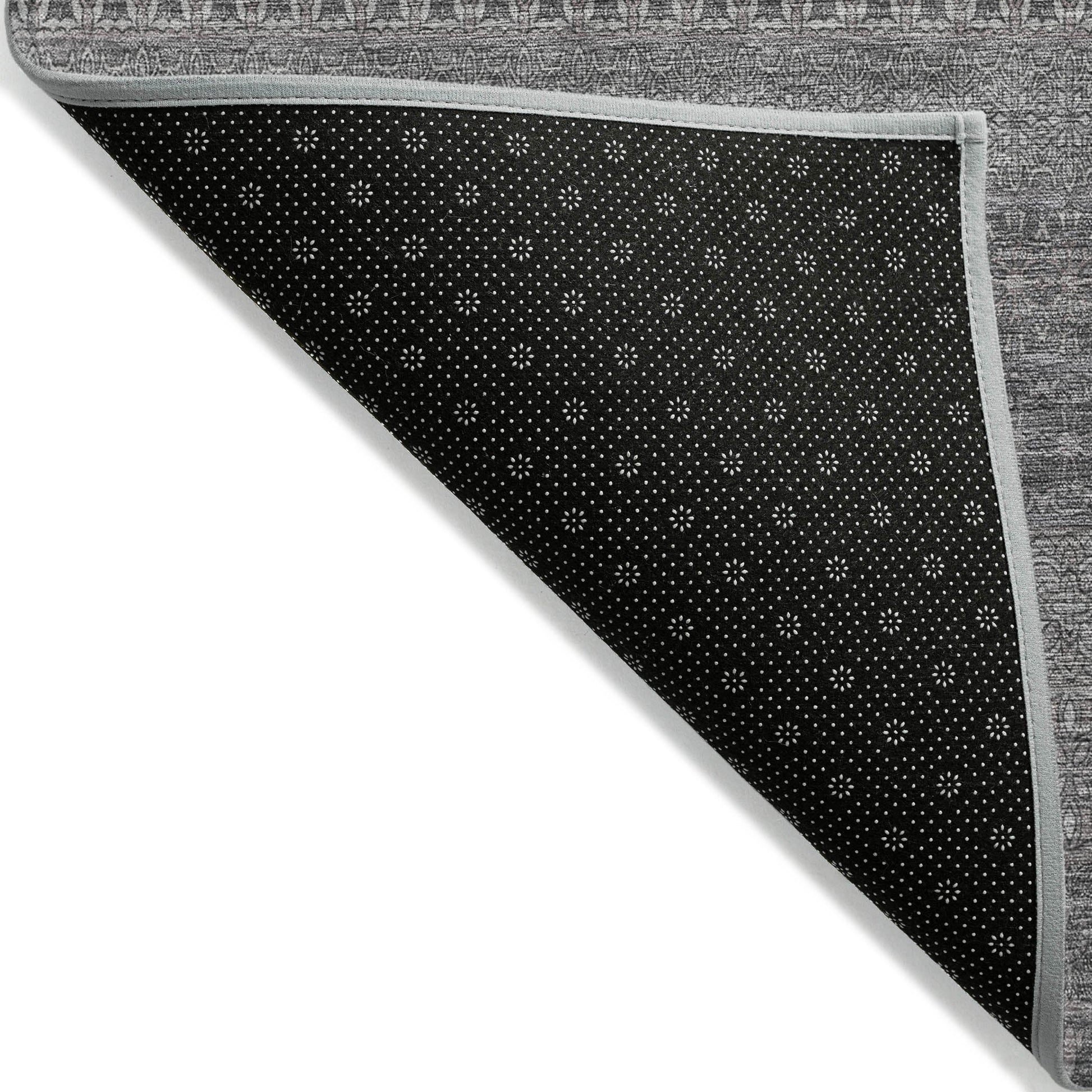 Addison Rugs Stripes Grey Washable Indoor-Outdoor Rug
