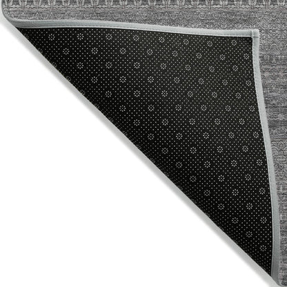 Addison Rugs Stripes Grey Washable Indoor-Outdoor Rug