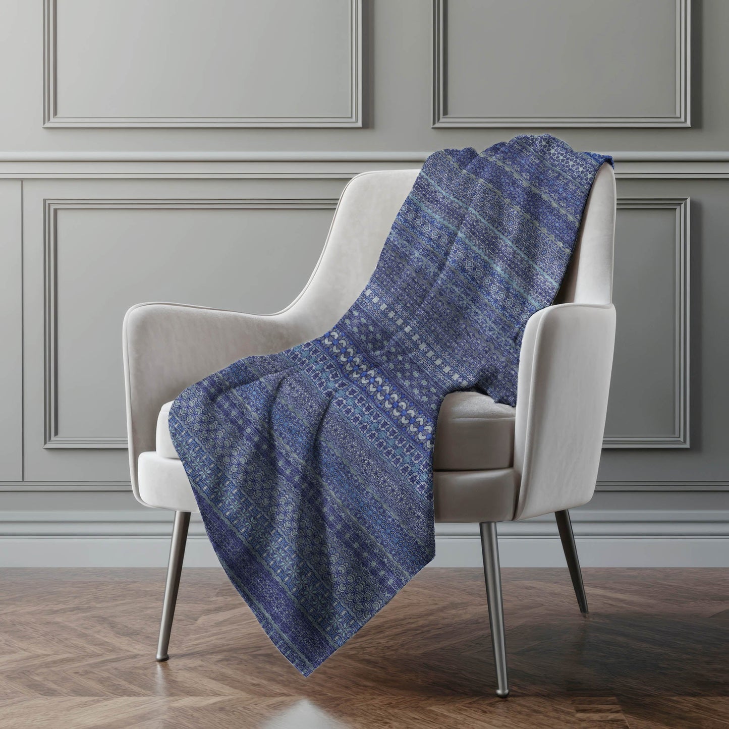 Addison Rugs Stripes Navy Washable Indoor-Outdoor Rug