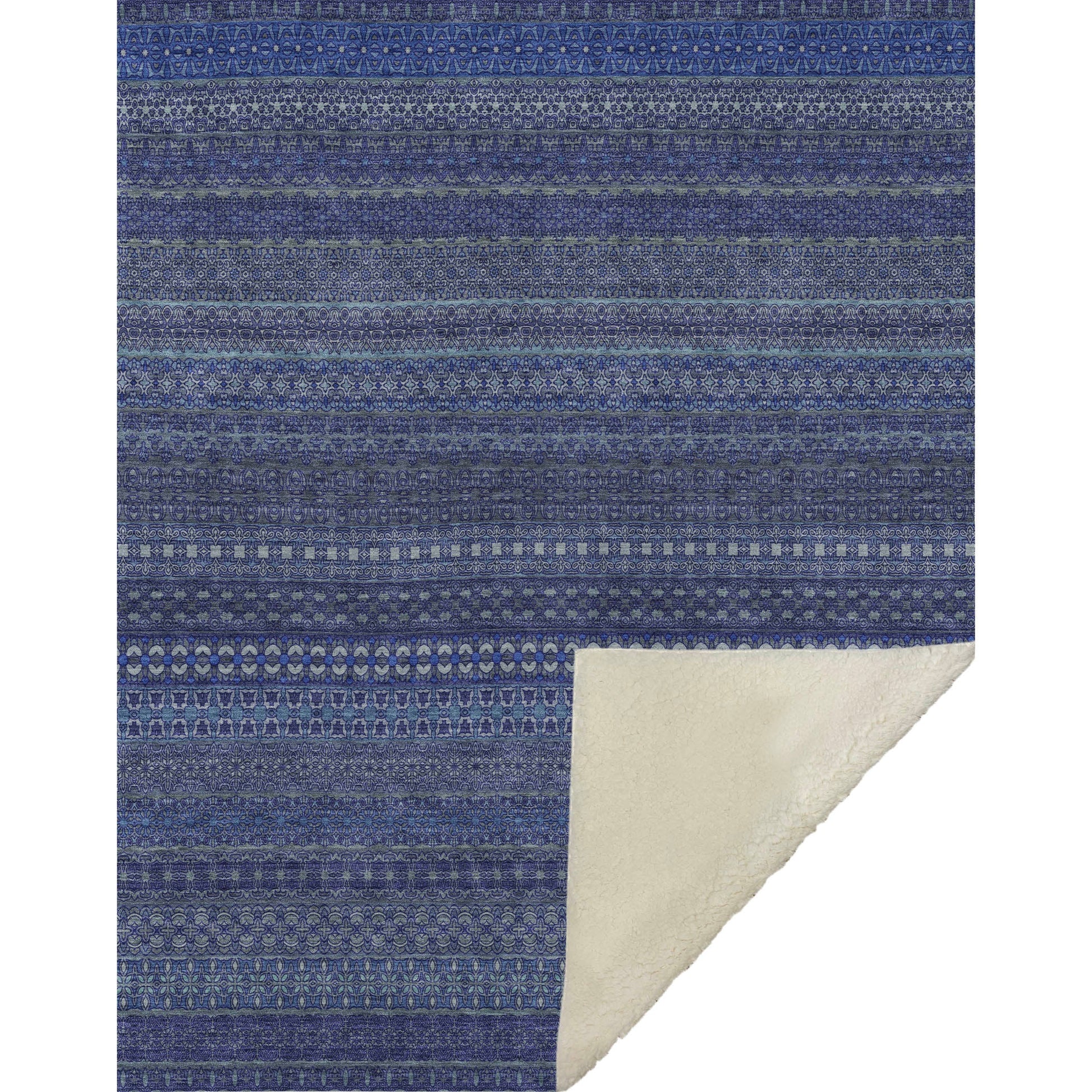 Addison Rugs Stripes Navy Washable Indoor-Outdoor Rug