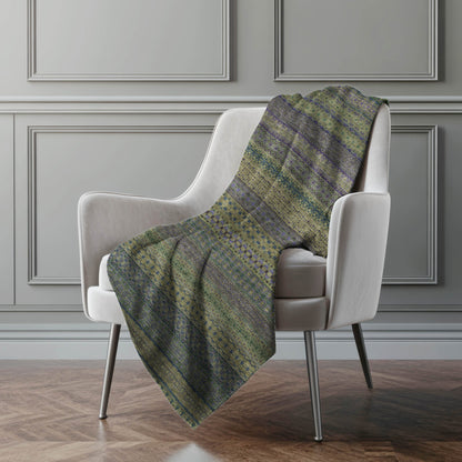 Addison Rugs Stripes Olive Washable Indoor-Outdoor Rug