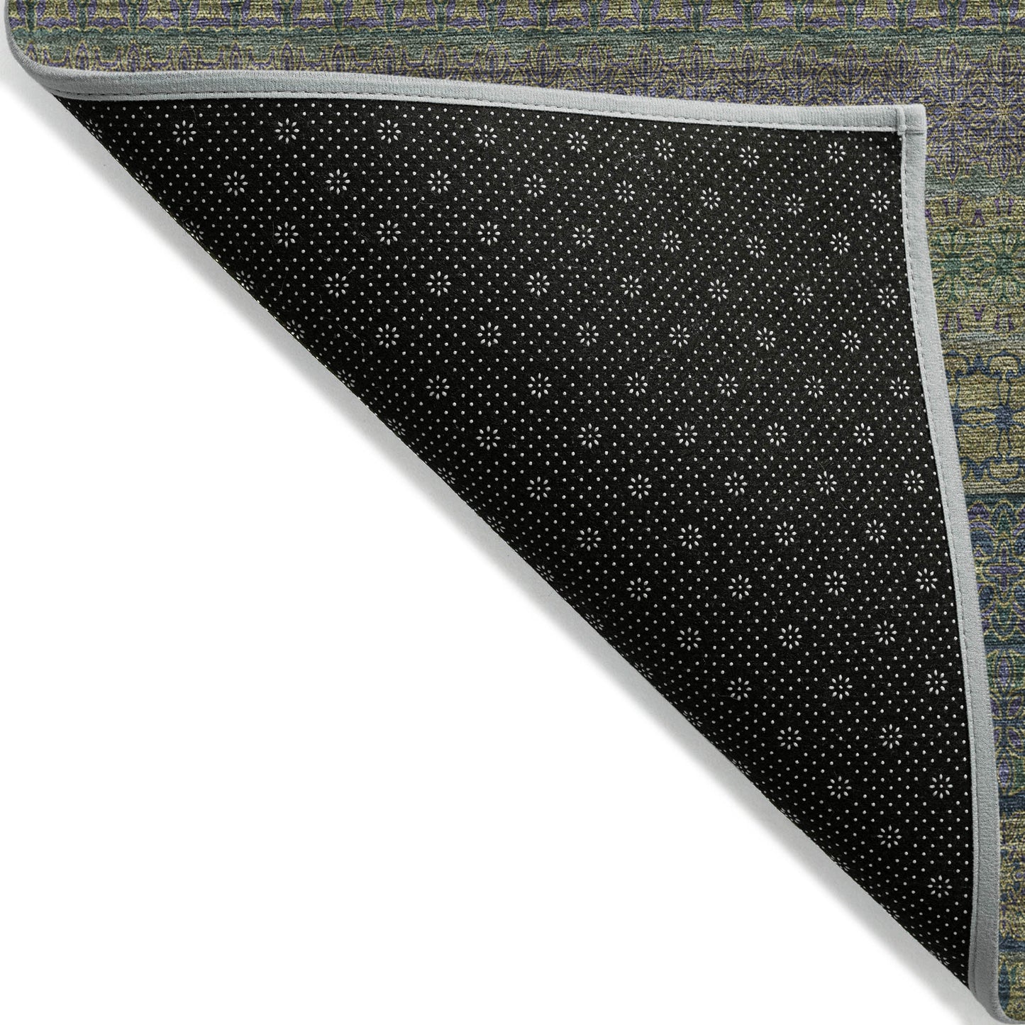 Addison Rugs Stripes Olive Washable Indoor-Outdoor Rug